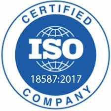 Logo certification ISO 18587:2017