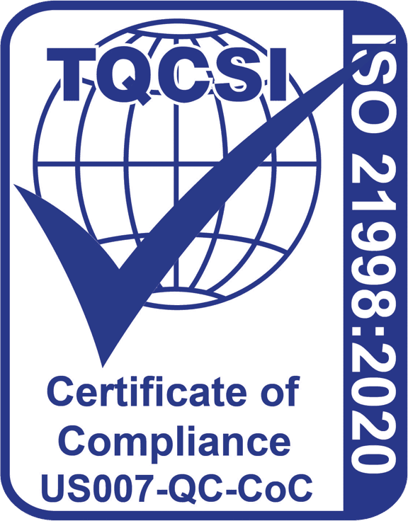 Logo certification ISO 21998:2020 TQCSI